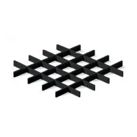 Грильято ячейка 120x120, высота 40 мм, ширина 10 мм, черный