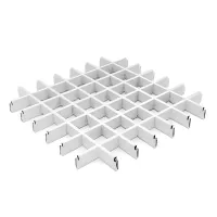 Грильято ячейка 86x86, высота 50 мм, ширина 10 мм, белый матовый