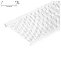 Реечный потолок OMEGA A100AT белый матовый c перфорацией