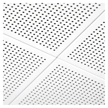 Кассетный потолок Алебс AP300*300АС/45° металлик Эконом перфорация F d=0,75 с акуст.