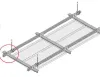 Подвесной потолок Армстронг V-Clip Plain белый GW 1200x300х40мм перфорация Rd1509 с флисом