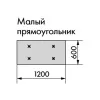 Армстронг OPTIMA L CANOPY Малый прямоугольник 1200x600мм, белый