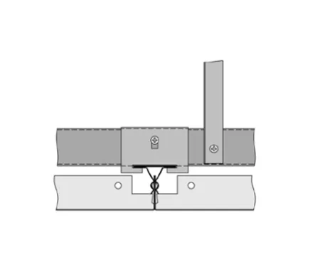 Подвесной потолок Армстронг V-Clip Plain белый GW 1200x300х40мм перфорация Rd1509 с флисом