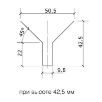 Грильято Пирамидальный ячейка 86х86мм, черный, высота 42.5 мм, ширина 10 мм
