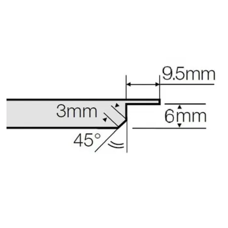 Кассетный потолок Албес AP600A6/45°/Т-24 Tegular 24 белый оцинковка