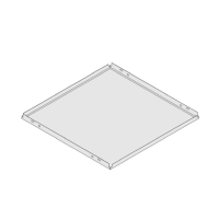 Подвесной потолок Армстронг V-Clip F Plain Bioguard белый 600x600х40мм (фаска 3 мм)