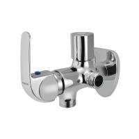 Двухходовой угловой кран с фланцами Essco Orbit ORB-CHR-105067 Хром