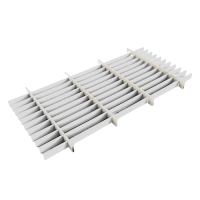 Грильято Жалюзи ячейка 300x50 мм, белый матовый, высота 30 / 50 мм, ширина 10 мм