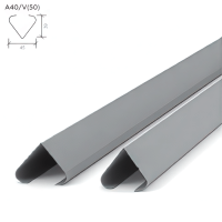 Рейка A40V V-образный дизайн металлик