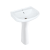 Раковина Essco Elements ECS-WHT-805 Белая с пьедесталом