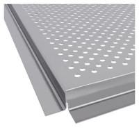 Кассетный потолок Албес AP600A6/45°/Т-24 Tegular 24 металлик перфорация F d=1,5