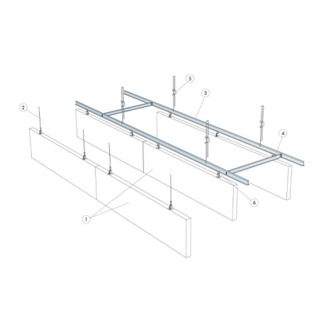 Экофон Баффл 1200х200мм, белый