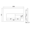 Клавиши смыва Jaquar Kubix JCP-CHR-352415 Хром