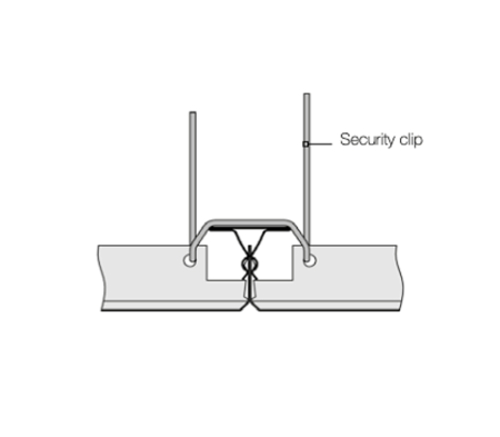 Подвесной потолок Армстронг V-Clip Bioguard Plain белый 1500x300х40мм (кромка без фаски)