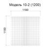 Грильято Нестандартная ячейка Модель 10 1200x1200мм, белый матовый, высота 40 мм, ширина 10 мм